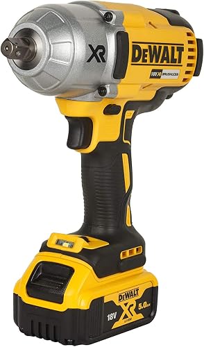 DEWALT - Boulonneuse à Chocs 1/2' Brushless XR 18V 5Ah Li-ion - DCF899P2-QW - Visseuse à Choc sans Fil avec Coffret TSTAK, Chargeur, 2 Batteries 5 Ah - Boulon M20 - 3 Vitesses (0-400/1200/1900tr/min) - 4