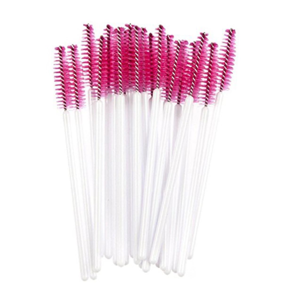 Beavorty 50pcs Makeup Brushes Oval Eyelash Mascara Applicator Easy to Use Lash Separation Brush