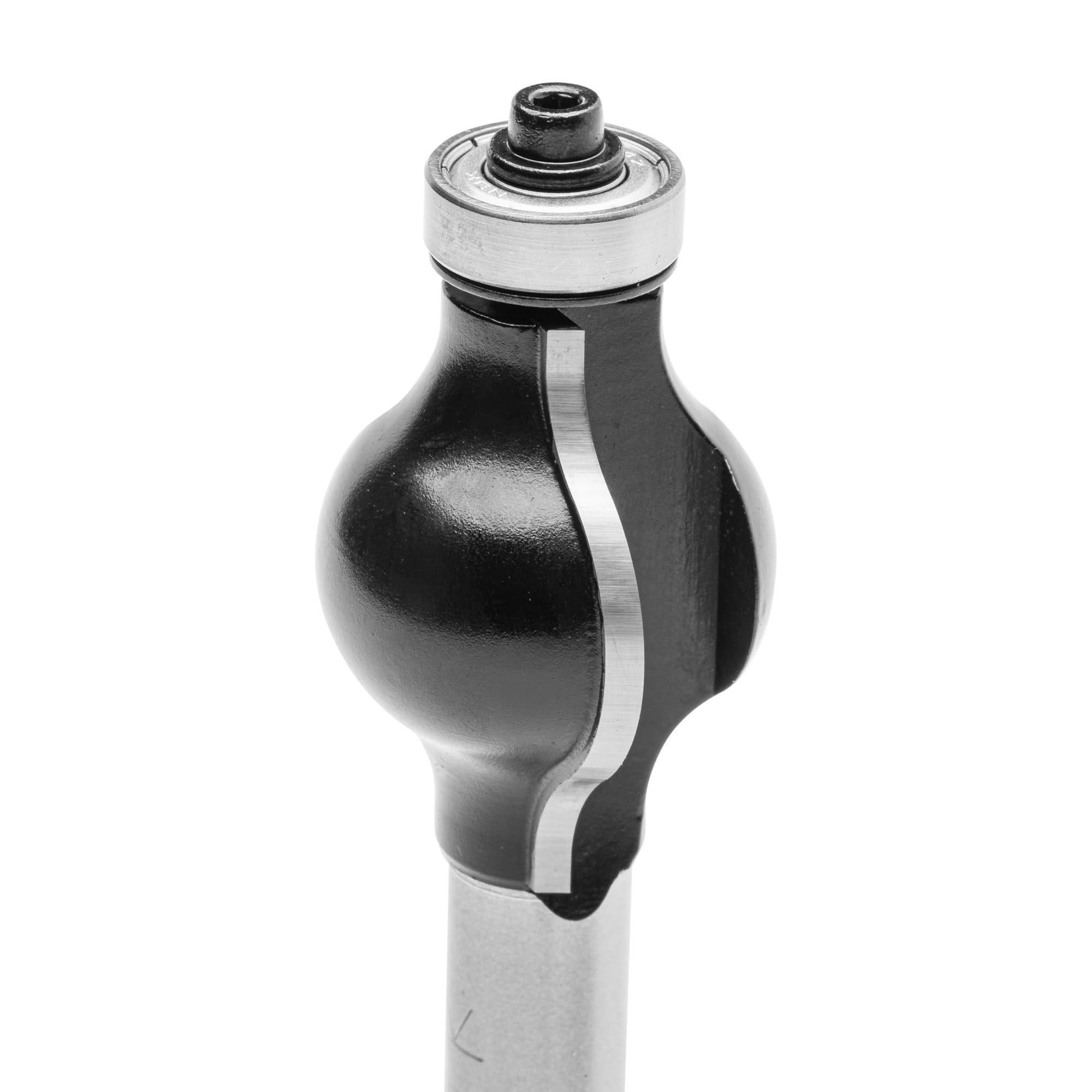 ENT 16800 Frez do poreczy profil 3 w wegliku, trzpien (S) 12 mm, srednica (D) 31,8 mm, NL 38,1 mm, R1 9,5 mm, R2 12,7 mm, SL 40 mm