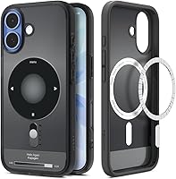 Vista 33 de Spigen - Funda Ultra Hybrid MagFit con impresión digital directa para iPhone 15/14/13, diseño Zero One, color negro, compatible con MagSafe