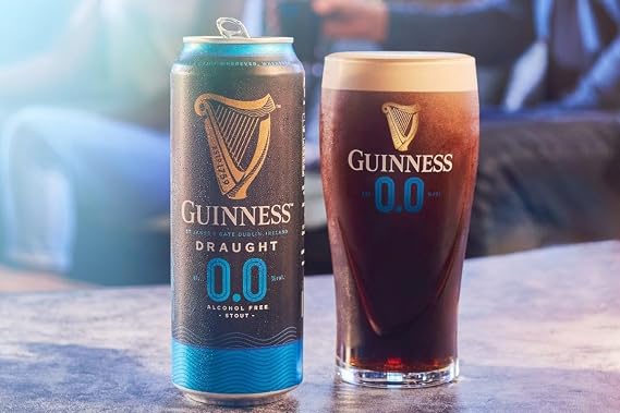 Guinness Gift Set with Nitrosurge Device, Six Cans Including Two Draught, Two 0.0 and Two Nitrosurge Cans, Two Pint Glasses