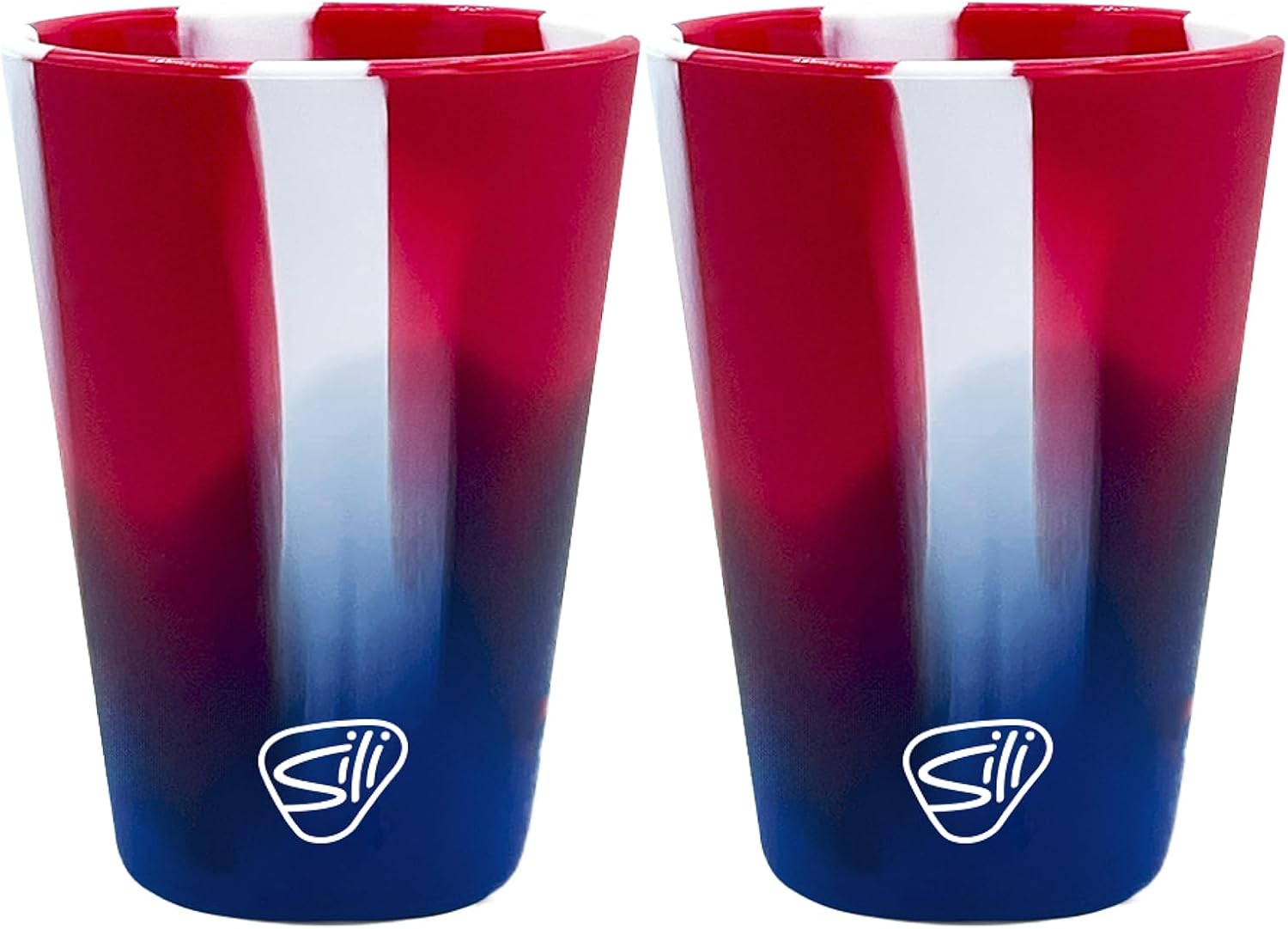 Silipint 4-Pack 1.5oz Silicone Shot Glasses – Unbreakable, BPA-Free, Dishwasher & Freezer Safe Cups – Colored Shot Glasses for Cold Beverages, Cocktails, Travel, Party (Crystal Clear)