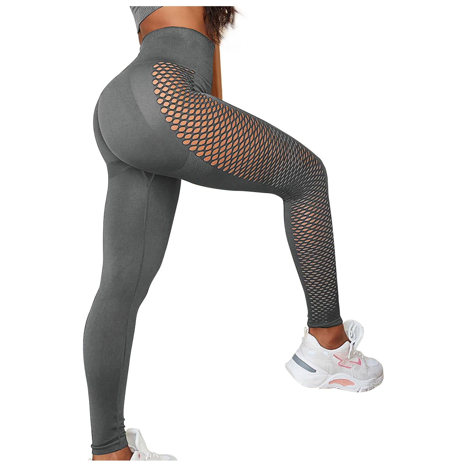 Leggins Donna Sportivi Pantaloni Palestra Svuotare Vita Alta Elastici Push Up Controllo della Pancia Pantacollant Opaco Leggings Pantaloni Fitness