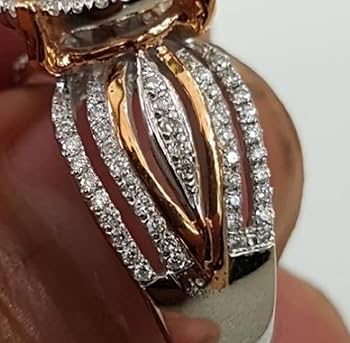 Amazon.com: Awmnjtmgpw Two Color Sky Star Ring Engagement