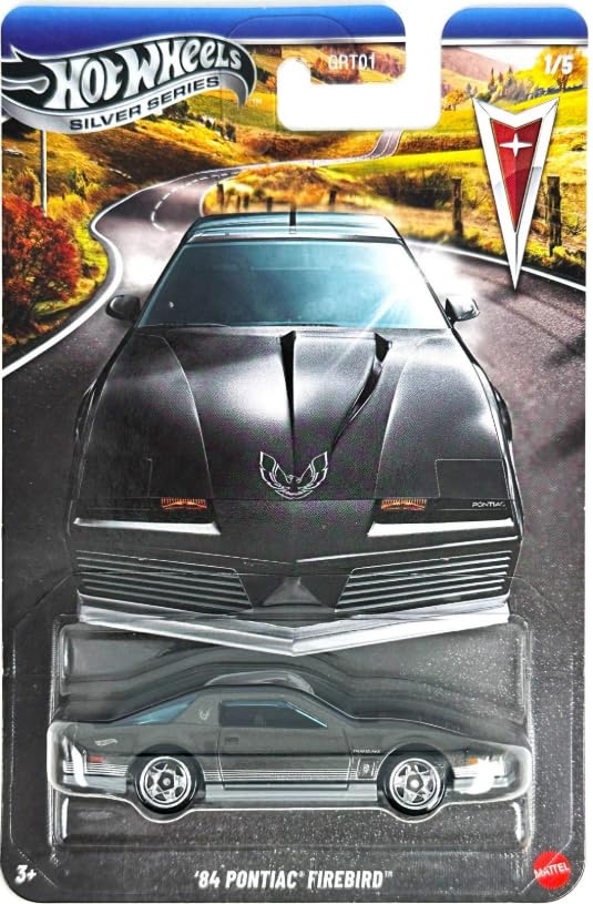 Hot Wheels Silver Series '84 Pontiac Firebird [Black] 1/5, 1:64 Scale Diecast Toy Vehicle