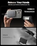 ORICO 256GB Magnetic Portable SSD, Metal Body, 4K 120 fps ProRes HDR Record and Store, Up to 460MB/s, USB C&A 2 in 1 Cable, External SSD Compatible with iPhone 16 Pro Max, Tablet, Computer - K5PLUS