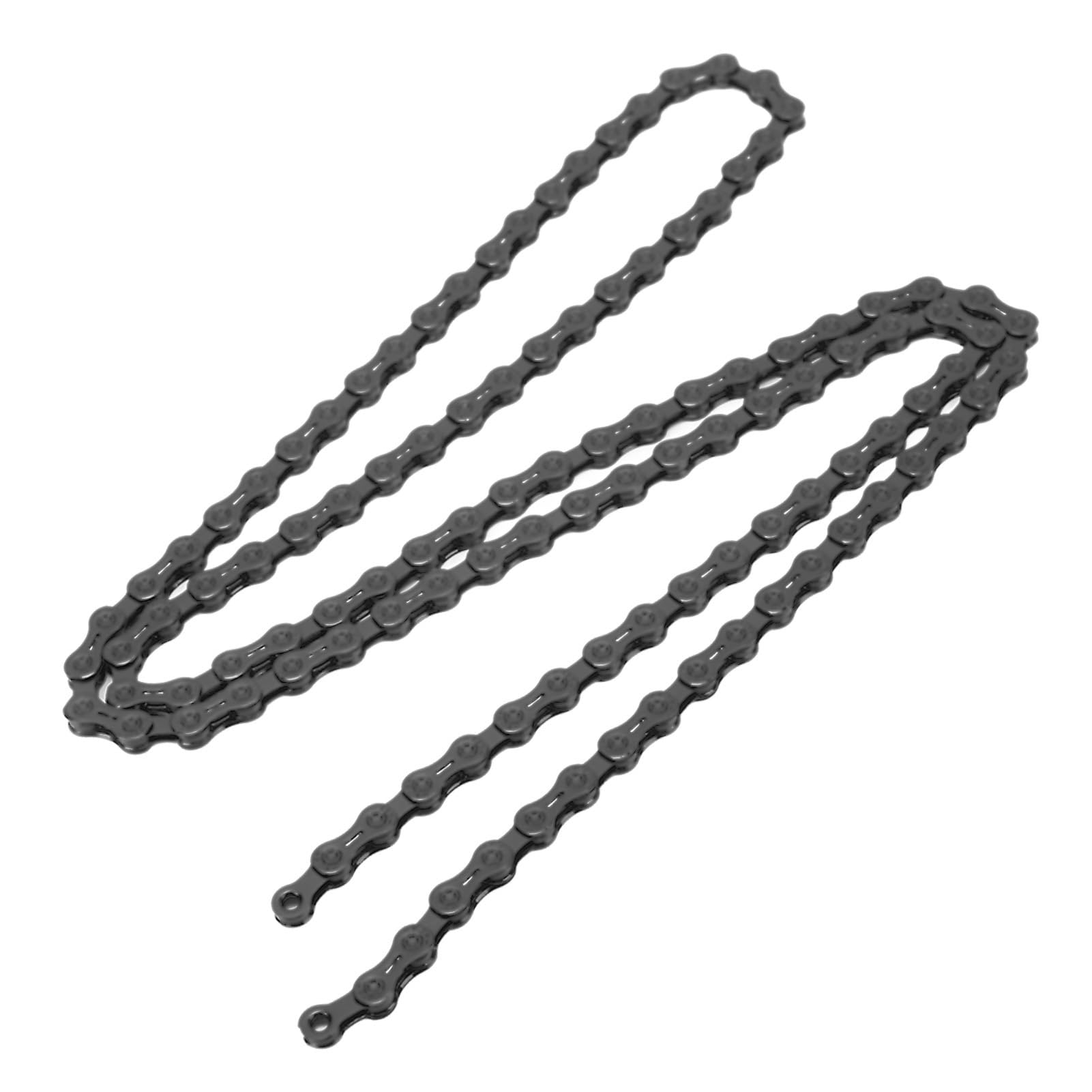 Robuste 11-Gang-Fahrradkette mit Schnallen für Einfache Installation an Mountainbikes und Rennrädern, Leichte Stahlkonstruktion, Schwarz