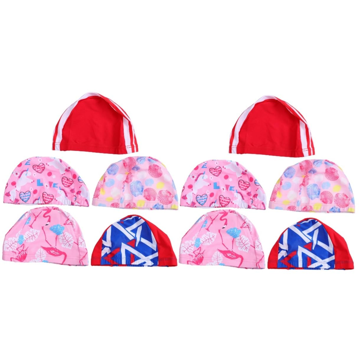 VANZACK 10piezas Gorro De Natación para Niño De Aleatorio Cómodo y Elástico para Piscina y Playa