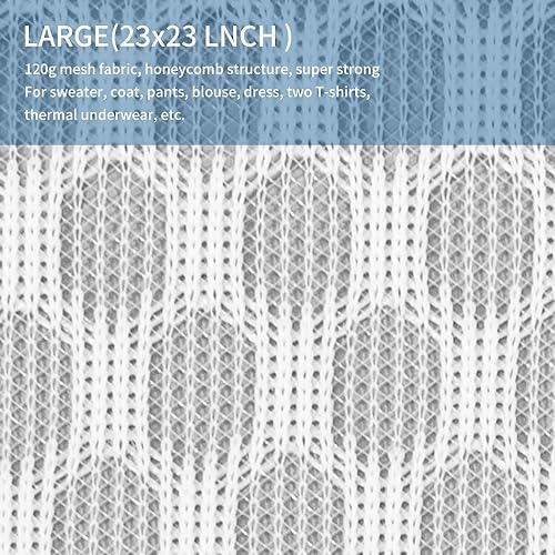 Miniatura 3 de Paquete de 2 bolsas de malla para lavandería, bolsas de malla para lavar ropa delicada, bolsas de lencería de 24 x 24 pulgadas para lavandería,
