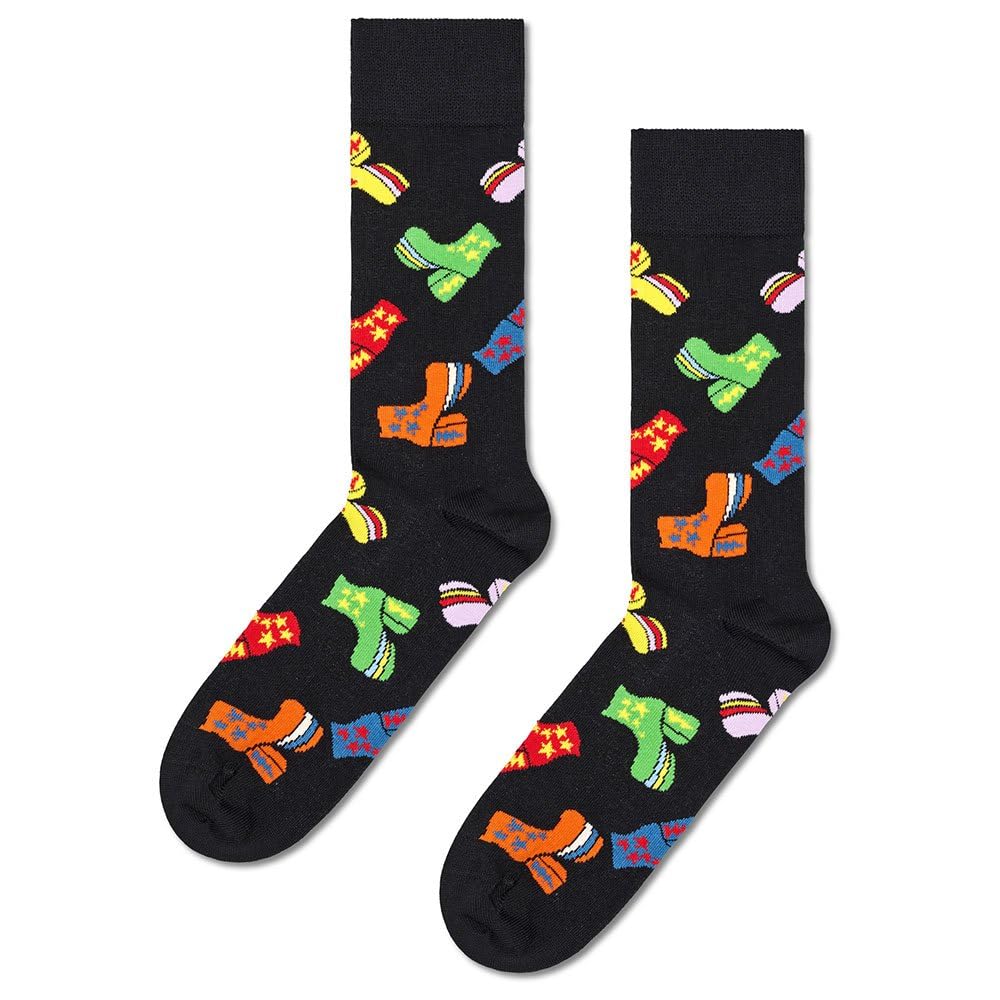 Happy Socks Unisex Multicoloured Disco Shoes Crew Socks Eu 36-40
