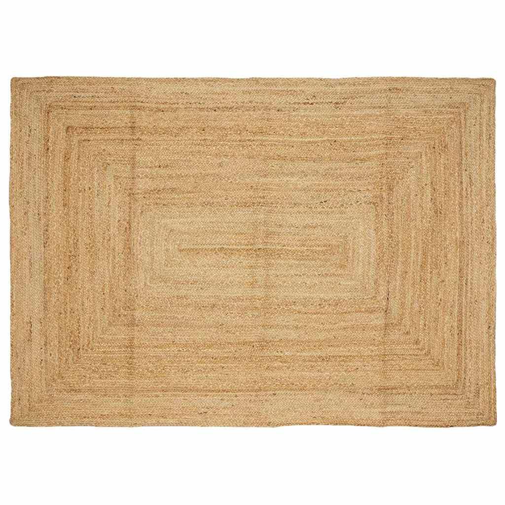Tapis en jute fait à la main 160x230 cm pour salon et chambre