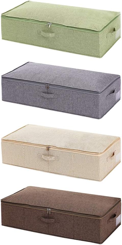 Under Bed Storage Containers Blankets Cloth Shoes Box with Lids