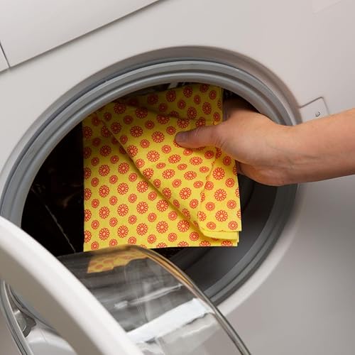 Miniatura 5 de Marigold Limpiaparabrisas de tela multiusos superior, 12 paquetes de 2 paños, amarillorojo, 7.5 x 0.5 x 9.1 in