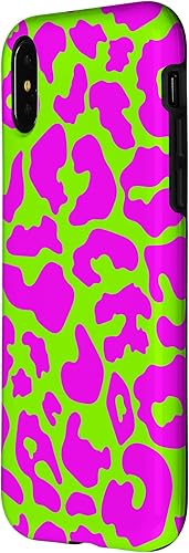 Miniatura 8 de Funda para iPhone 13 Pro Max con diseño de leopardo, guepardo, estilo bohemio, verde lima y rosa
