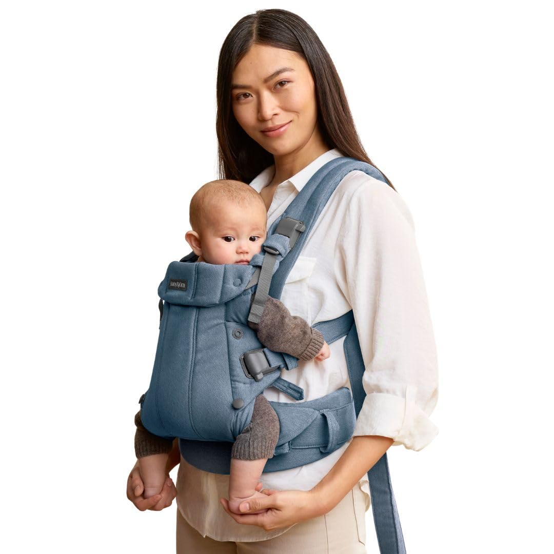 BabyBjörn Baby Carrier Harmony, Woven mélange, Blue