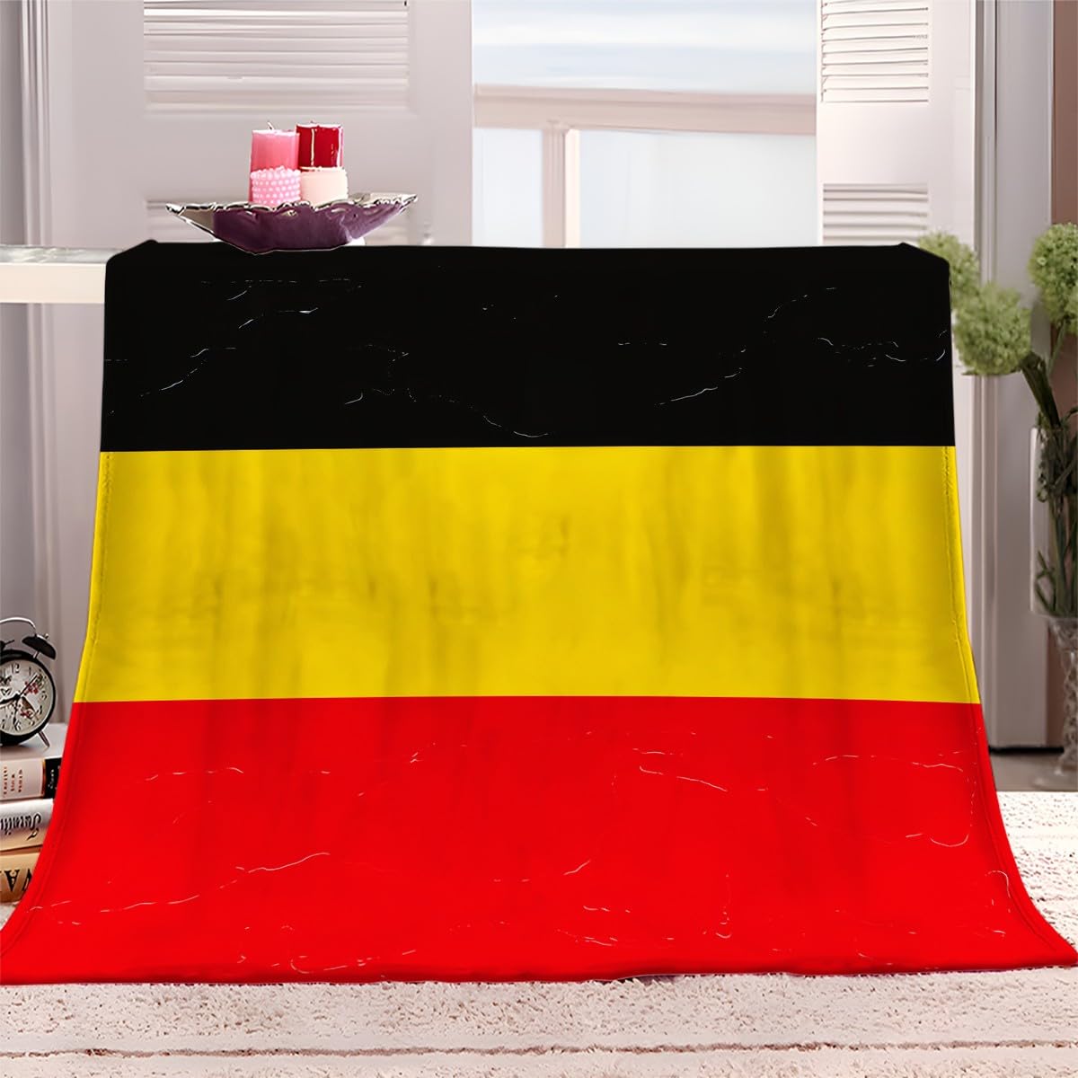 Couverture Polaire en Flanelle Moelleuse 130x150 - Plaid Couverture Lit 2 Personnes Finition Luxe