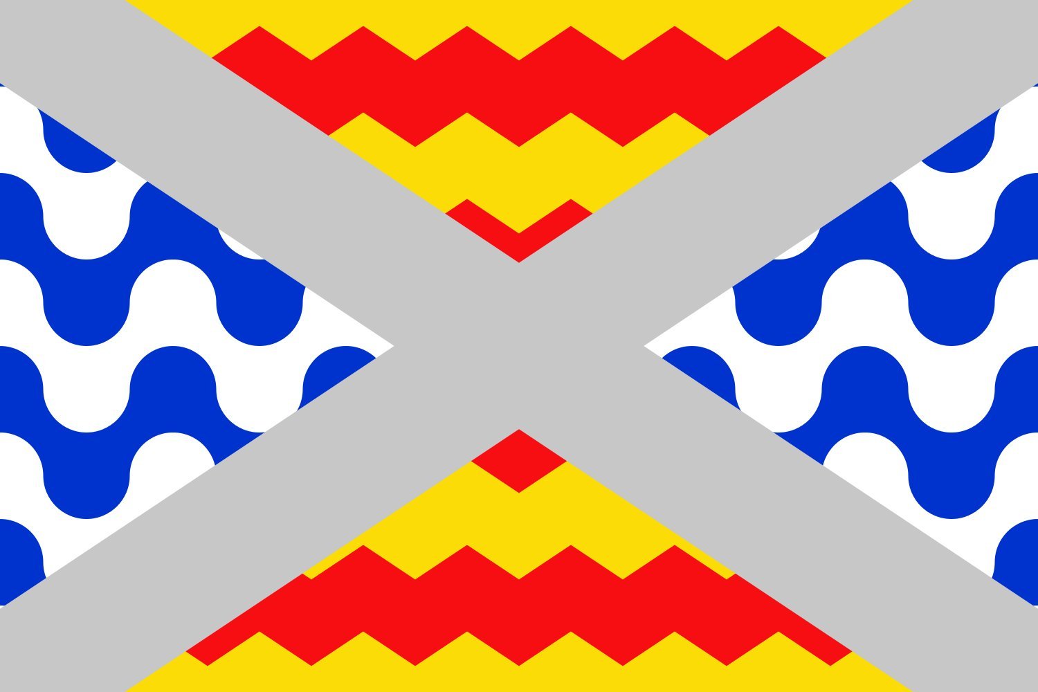 Drapeau Large Swieqi en tissu premium haute résistance format paysage