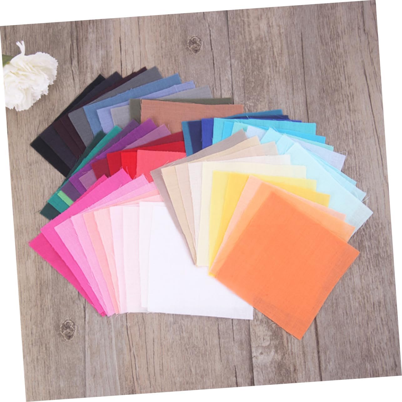 50pcs Patchwork Cotton Fabric Versatile Sewing Material for Handmade Crafts for Quilting and Home Decor Projects Great for Women and Girls