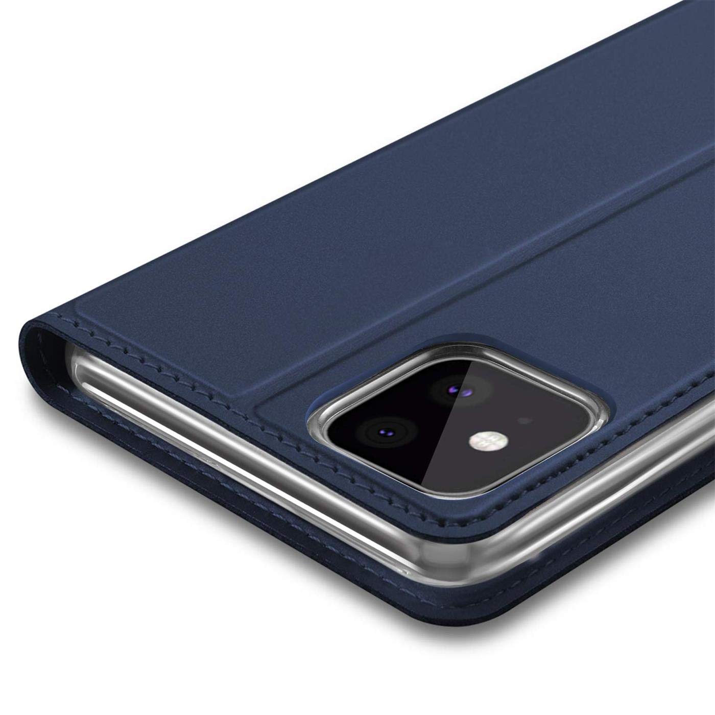 Verco Case compatible with Apple iPhone 11, Flip Wallet Cover with Magnetic Closure for iPhone 11 Phone Case - blue - Image 3