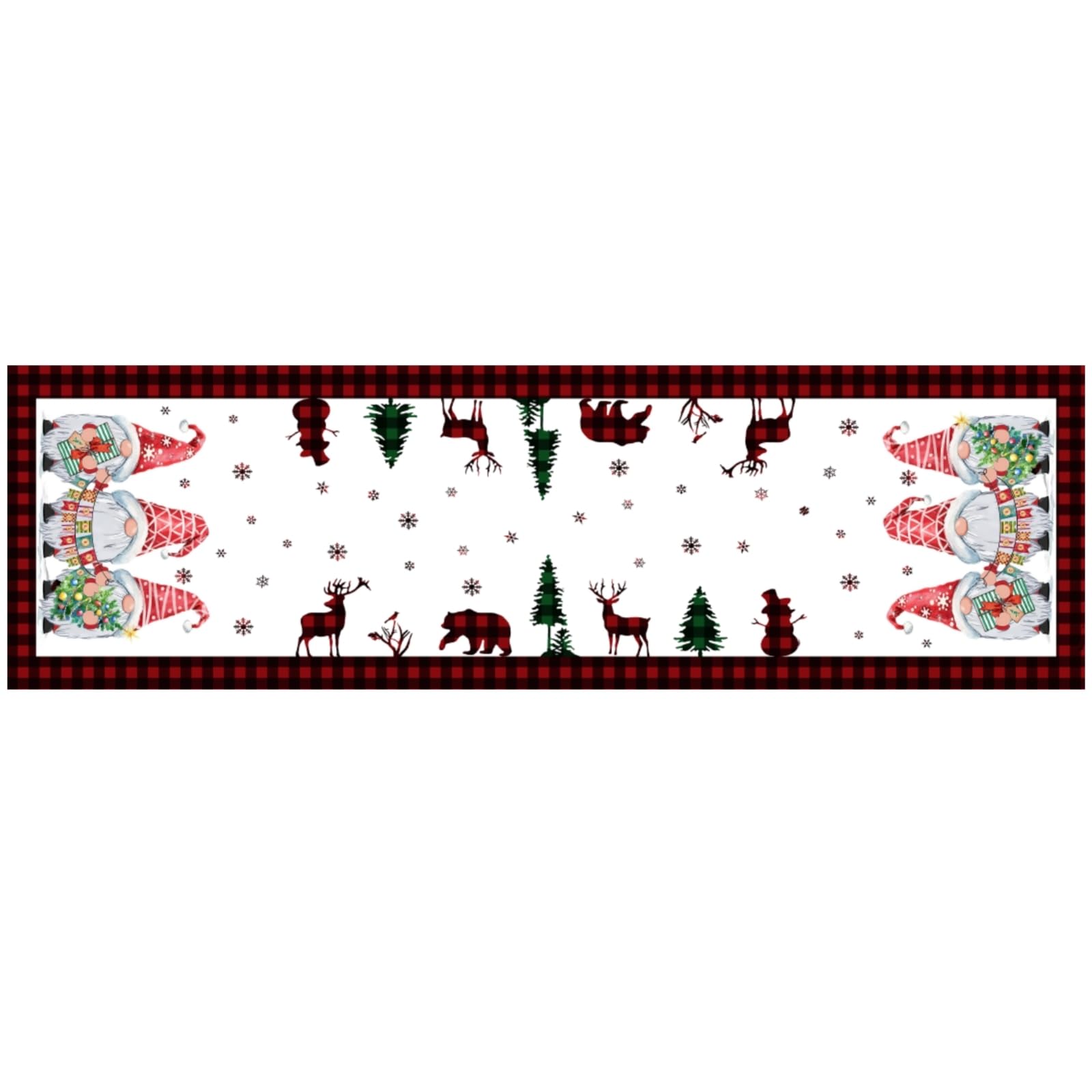 LOZULO Christmas Table Runner - Red, 180cm (Xmas Decoration, Fits Round & Coffee Tables), 40x180 cm - Image 4