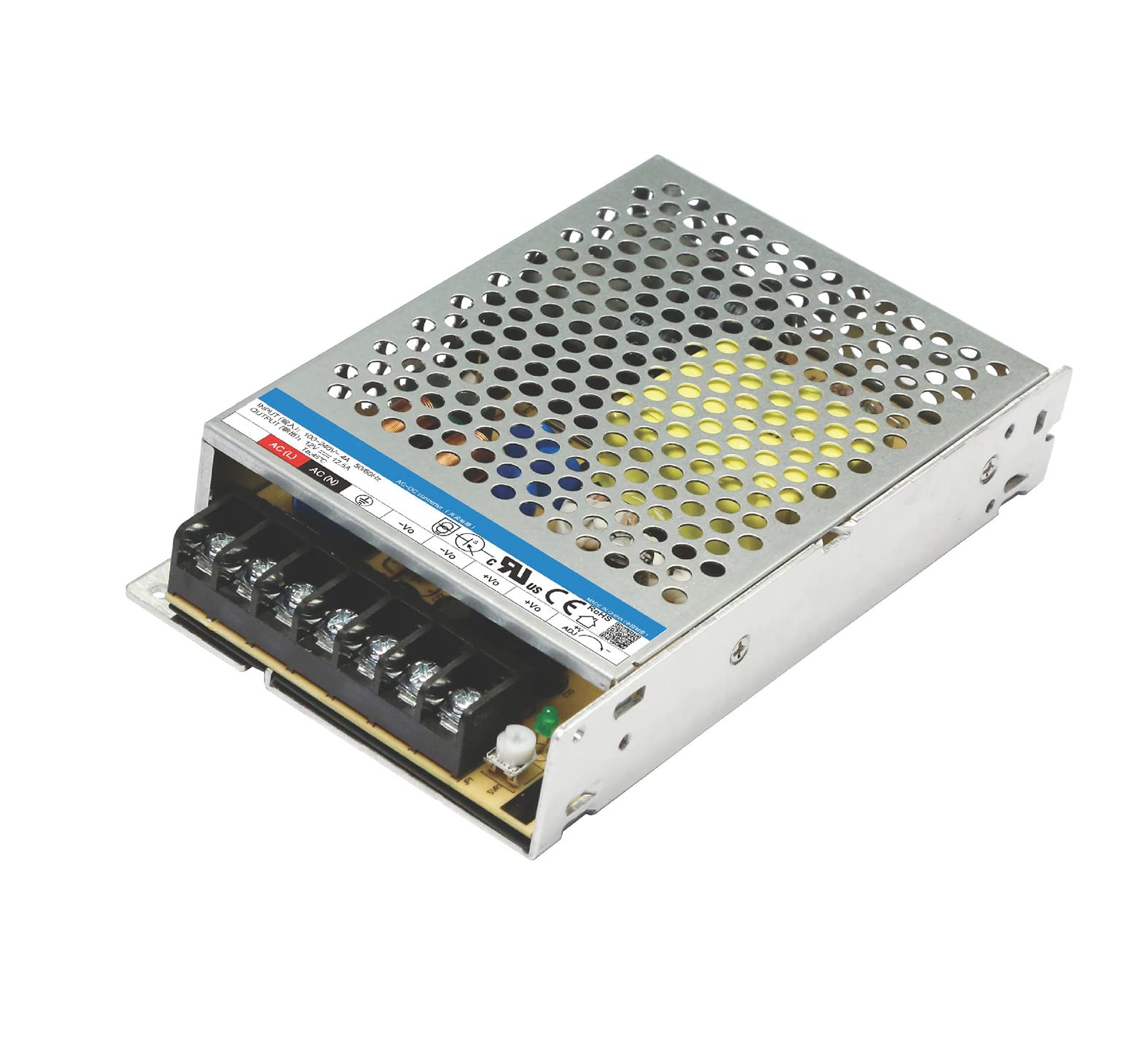 VIGORTRONIX150 W Enclosed Caged Power Supply 85-264 V AC Input, 24 V DC Output VTX-212-150-024