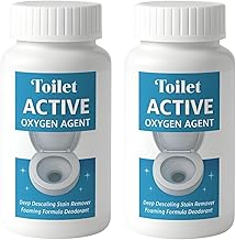 Toilet Active Oxygen Agent – Powerful Toilet Bowl Cleaner Powder for Deep Descaling, Stain Removal & Odor Control | Foaming Toilet Cleaning Formula (2, G-100)