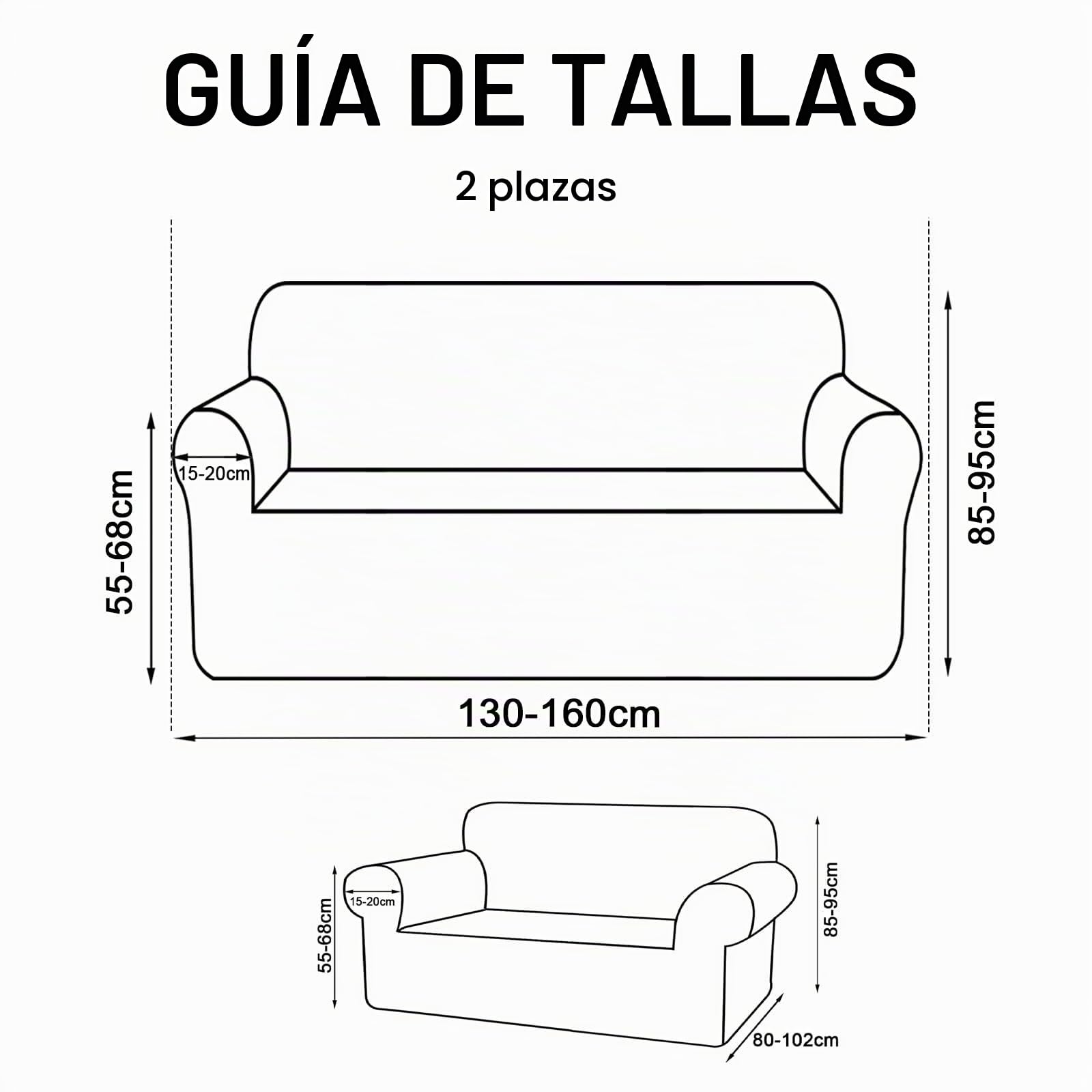 BellaHills Funda Sofá 2 Plazas Impermeable, Jacquard Elástica Antideslizante, Protector de Sofá, Protectora Mascotas,Marfil