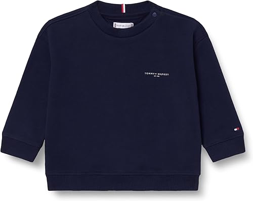 Tommy Hilfiger Kids Gender Inclusive Mini Corp C-Neck Sweatshirt KS0KS00665 Blue