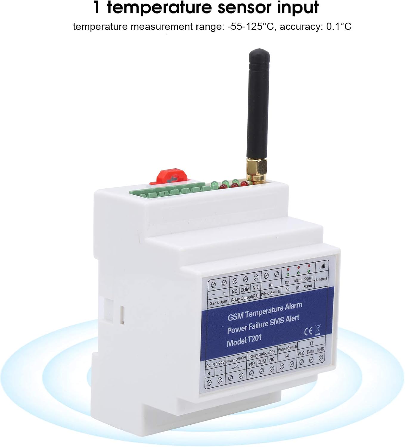 GSM SMS Humidity Temperature Remote Monitor Alarm, Indoor thermometers Temperature Alarm Power Failure Alert Remote Control Detector Support Timer Report