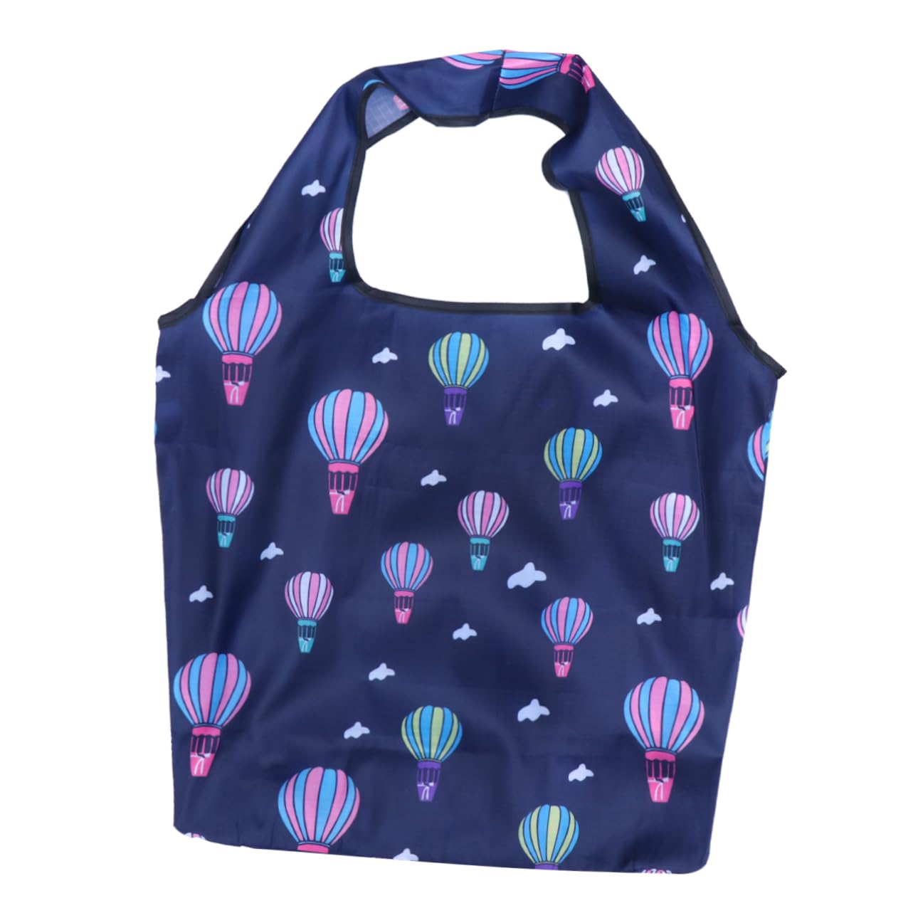 OFFSCH Foldable Shopping Bag Portable Travel Storage Tote for Groceries Capacity Hot Air Balloon Design Reusable and Convenient