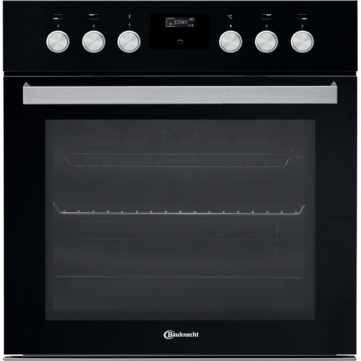 Bauknecht - HIS5 EP8VS3 ES Elektrischer Einbaubackofen - 65L Garraum - Pyrolyse-Selbstreinigung, SoftClose, Vielseitige Funktionen - Energieeffizienzklasse A - 59,5 x 59,5 x 56,4 cm - Schwarz