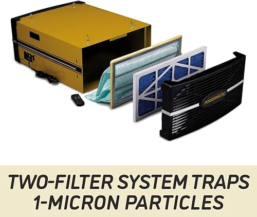 Miniatura 3 de Powermatic Sistema de filtración de aire para carpintería, filtro de 5 micrones, 1196 CFM, 1Ph 115V (modelo PM1200)