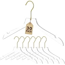Acrylic Hangers 30 Pack, 15in Crystal Clear Heavy Duty
