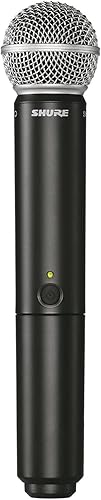 Shure Transmisor de mano BLX2SM58 con cápsula de micrófono vocal SM58 - para uso con sistemas de micrófono inalámbrico BLX, receptor se vende por