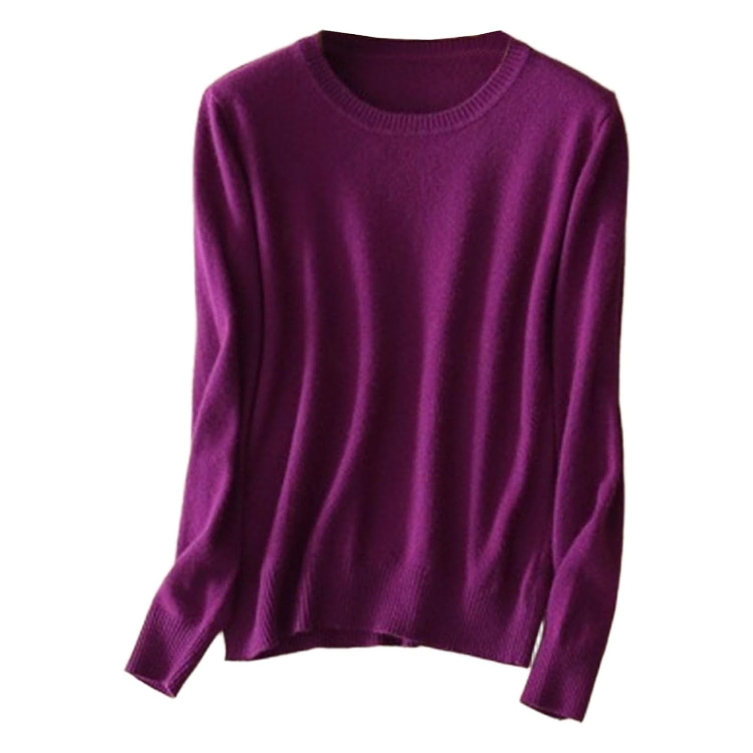 Birthday Outfits for Women Womens Soft Knit Crewneck Sweater Long Sleeve Casual Pullover Fall Jumper Tops