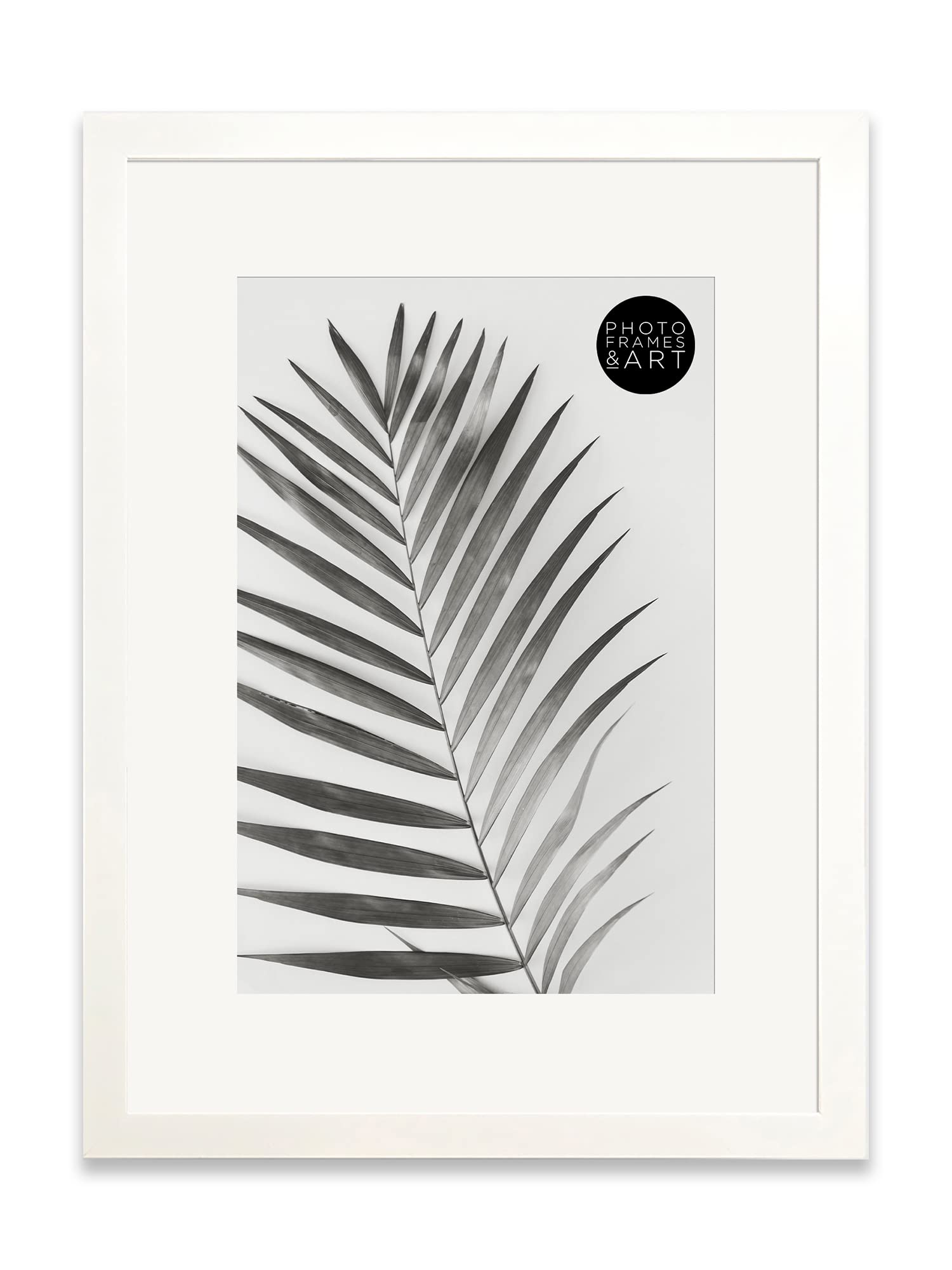 REAL GLASS 14x11" With White Mount For 10x8" Photo - Oxford White Frame For 10x8" Picture With Mount