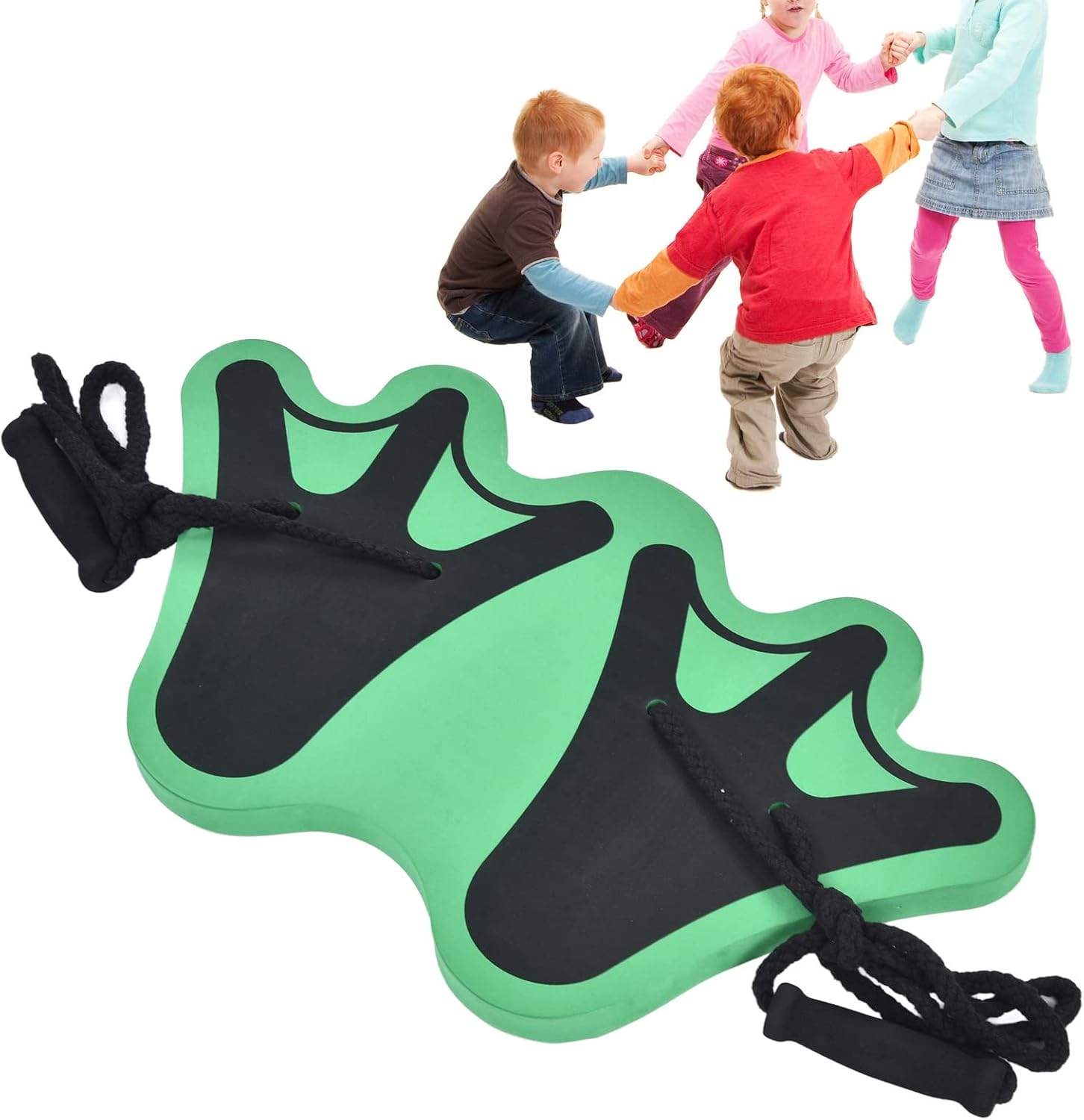 Kids Jumping Feet Stilt Soft Comfortable Green Outdoor Game Toy for Children