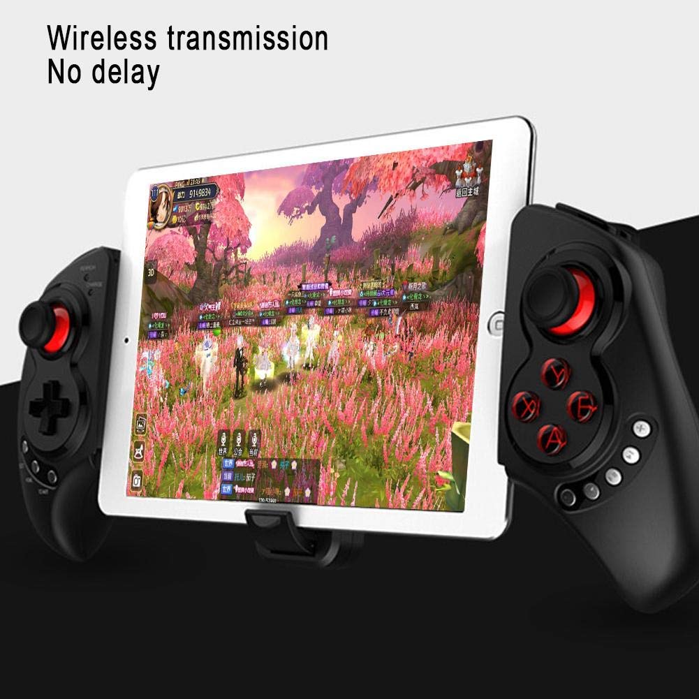 Mando de Gamepad, Mando de juegos con Bluetooth inalámbrico, Dirección sensible 360, Eje de balancín de alta precisión, para la computadora de la tableta del teléfono, Compatible con iOS y Android