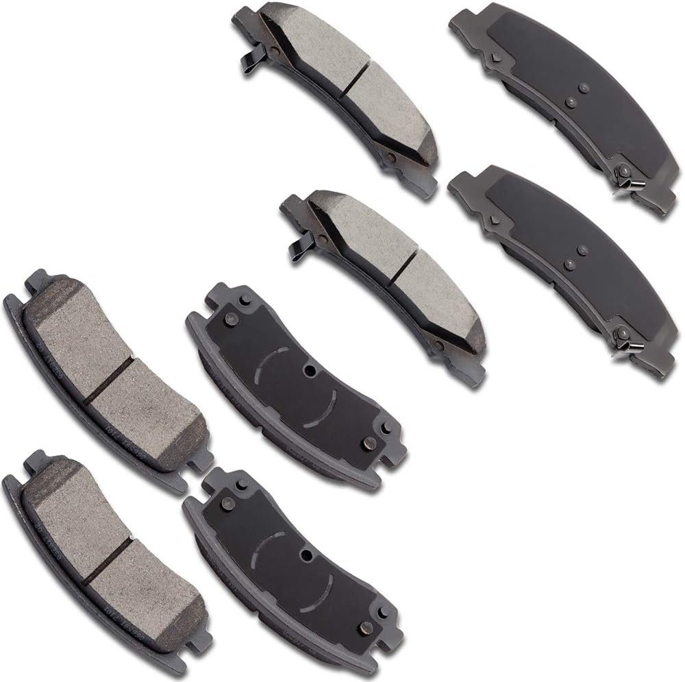 Ceramic Brakes Pads,OCPTY Quick Stop Front Rear Brake Pad fit for 2008-2009 for Buick Allure,2008-2009 for Buick LaCrosse,2006-2010 for Chevrolet Impala,2006-2007 for Chevrolet Monte Carlo