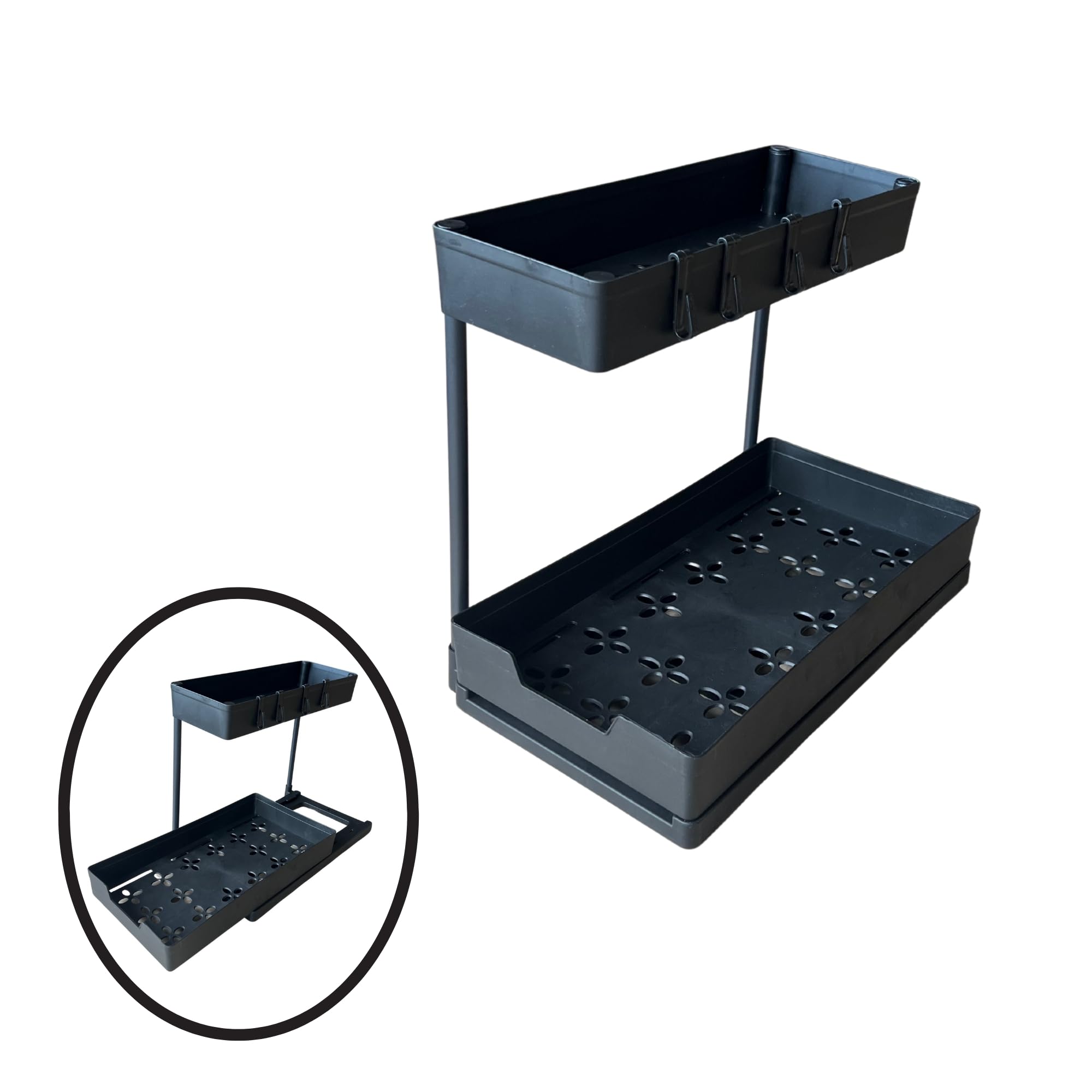 HANDFAM® organizador de cocina - estanterías almacenaje cocina - Mueble de cocina de almacenaje - organizador de fregadero - organizador baño - mueble de almacenaje - estanteria cocina
