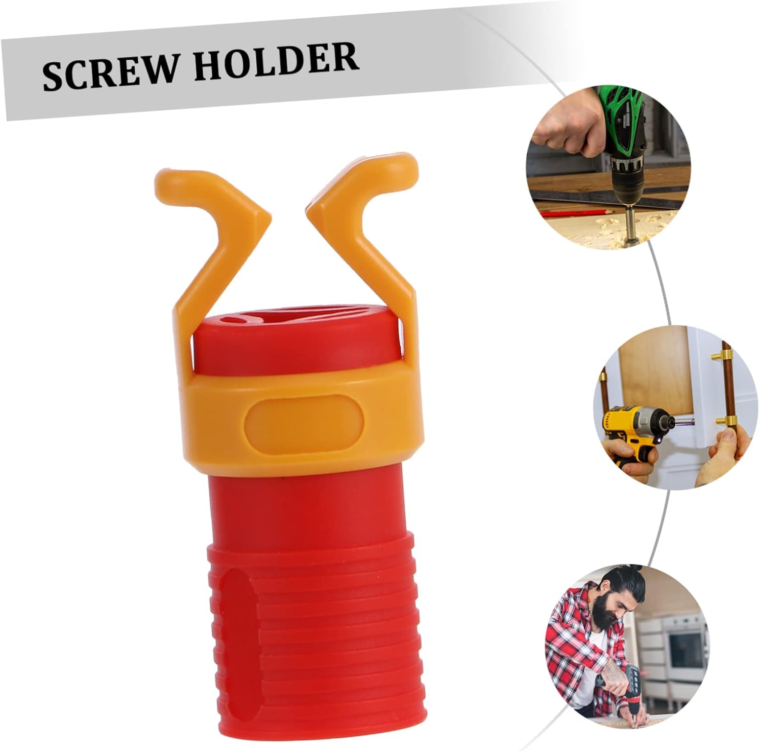 Hemobllo 6pcs Abs Plastic Woodworking Tool Screw Holder Easy to Use Screw Fixing Sleeve for Improved Efficiency Home Projects for Enthusiasts