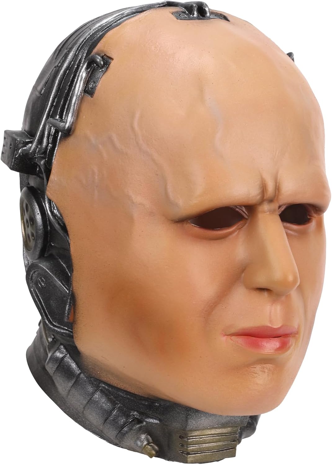 Robot Mask Cybernetic Warrior Mask Futuristic Sci Fi Punk Latex Helmet Cool Halloween Cosplay Mecha Techwear Prop