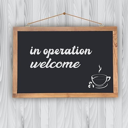 Miniatura 9 de Pizarra magnética de 12 x 16 pulgadas para colgar enmarcada para pared, pizarra de tiza combinada y tablero de anuncios, pizarra con marco de madera