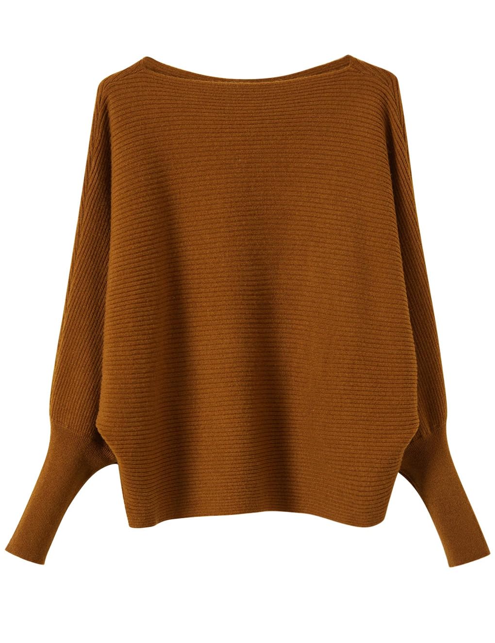 Maglione da donna in lana autunno e inverno caldo ala pipistrello manica lunga pullover lavorato a maglia