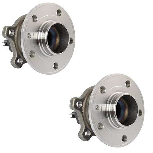 Vista 833 de TRQ Juego de 2 rodamientos de rueda trasera y conjunto de cubo con sensor ABS compatible con Ford Transit Connect 2014-2018