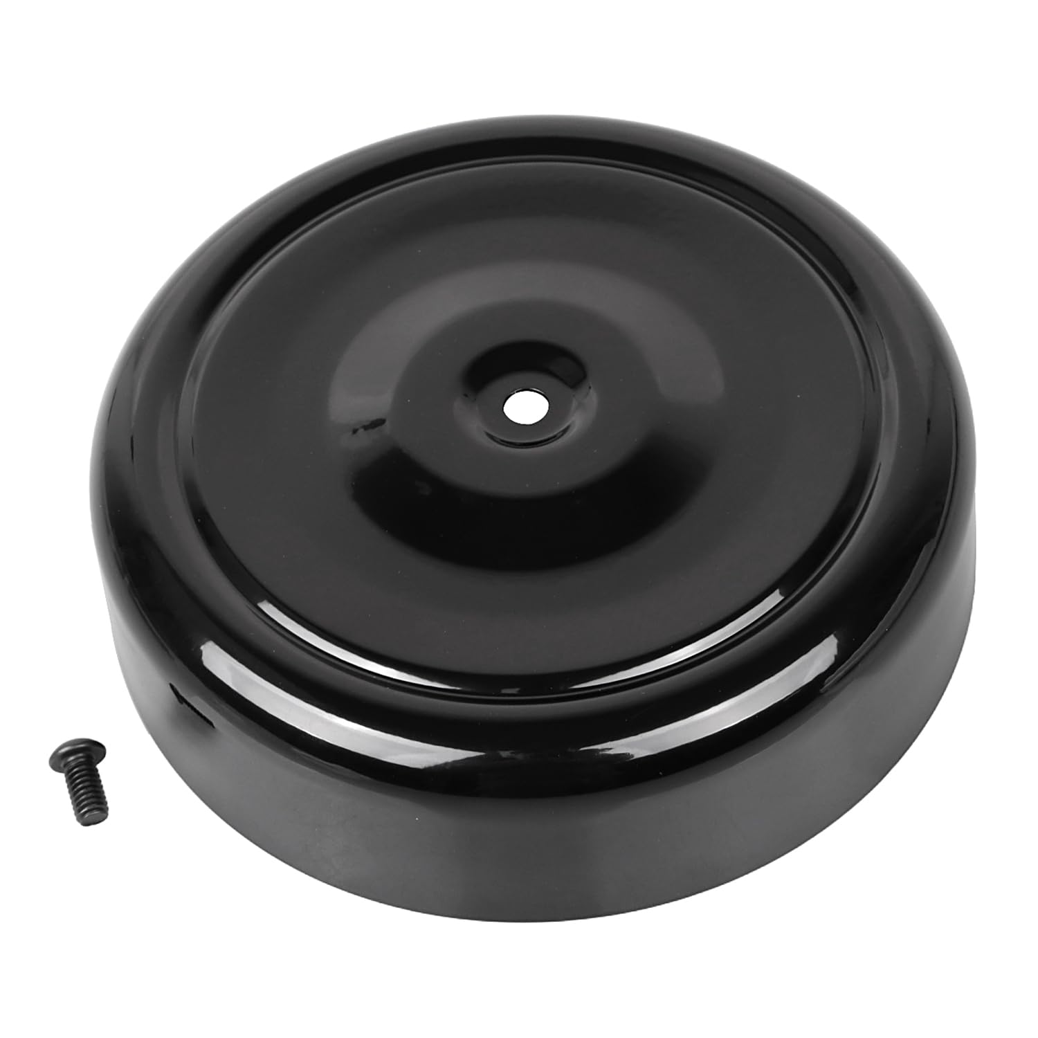 Negro Redondo Bobbed Estilo 8 pulgadas Tapa del filtro de aire para Harley Softail Deluxe FLSTN Fat Boy FLSTF FXST 2011-2017 Sportster 1200/883 1200V 2012-2023
