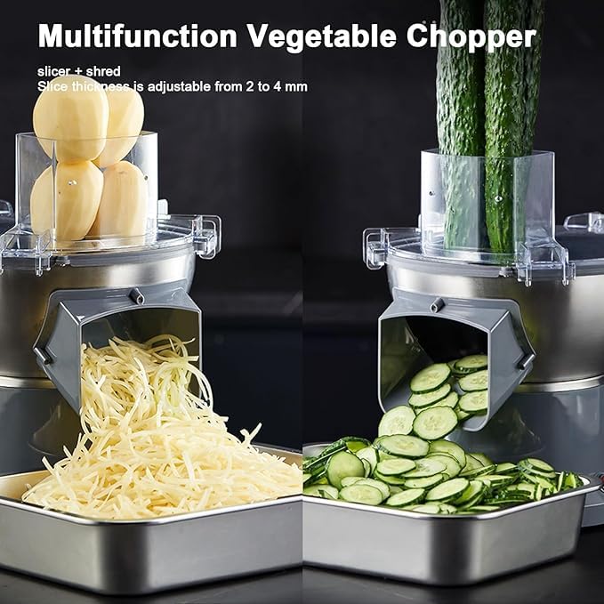 Picadora eléctrica multifuncional para verduras y frutas miniatura 5
