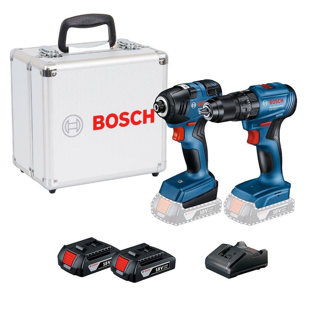 Parafusadeira e Furadeira GSB 185-LI com Chave de Impacto GDR 18V