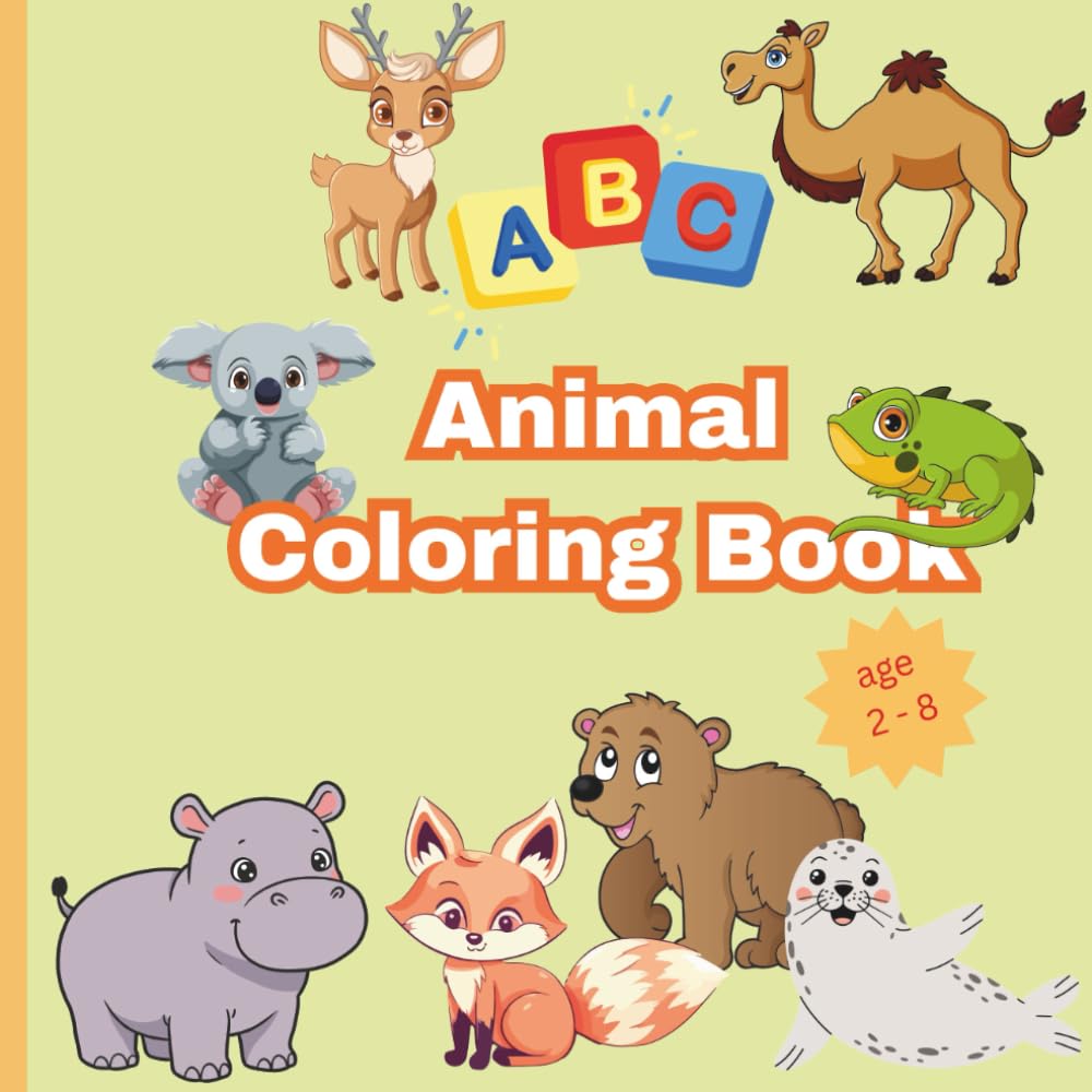 ABC Animal Coloring Book: Educational Pages to Color with Animals And the Ability to Learn Alphabets For Preschool Children Ages 3+
