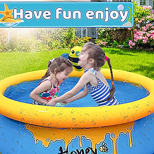 FHISD Aufblasbarer Pool für Kinder, verdicken PVC rundes Planschbecken für Kinder, auslaufsicheres Wasser Familienpool… – Bild 6